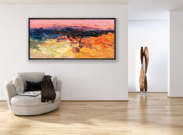 Abstract painting on canvas