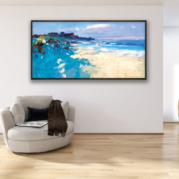 Beach Painting on Canvas