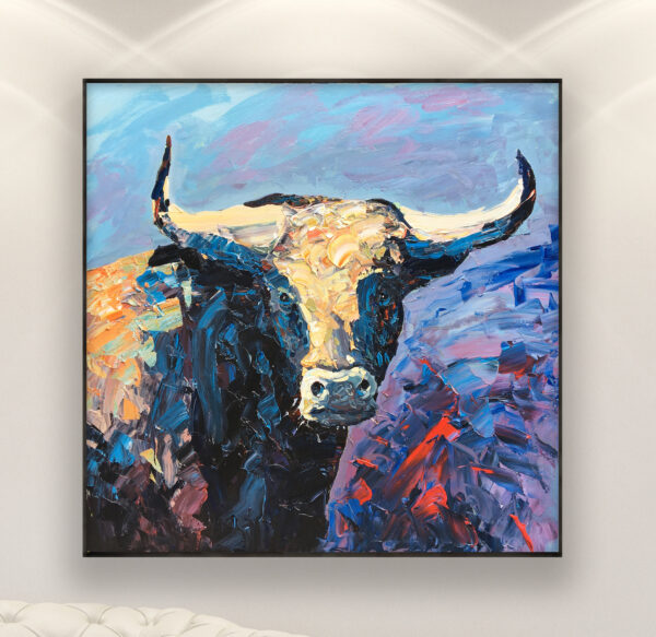 Cow Painting on Canvas
