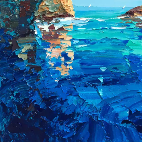 Grotta Azzurra Painting Detail 2