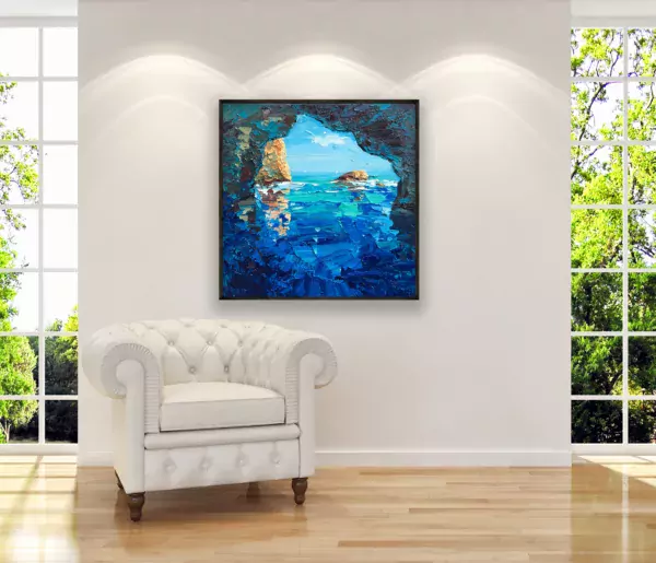 Grotta Azzurra Painting on Canvas
