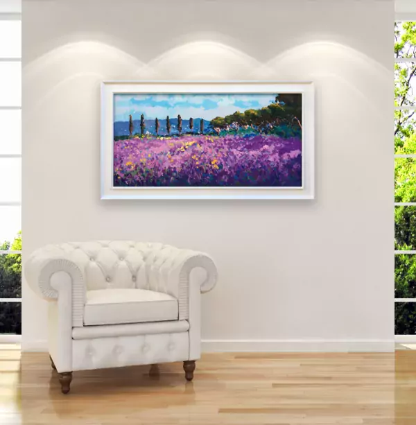 Lavender Painting on Canvas