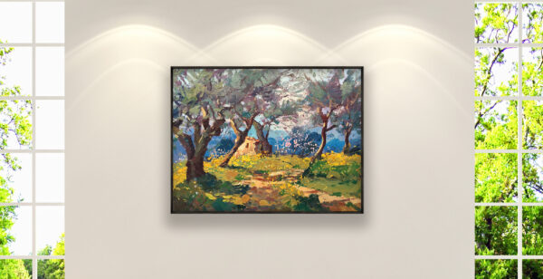 Olive Trees Painting on Canvas