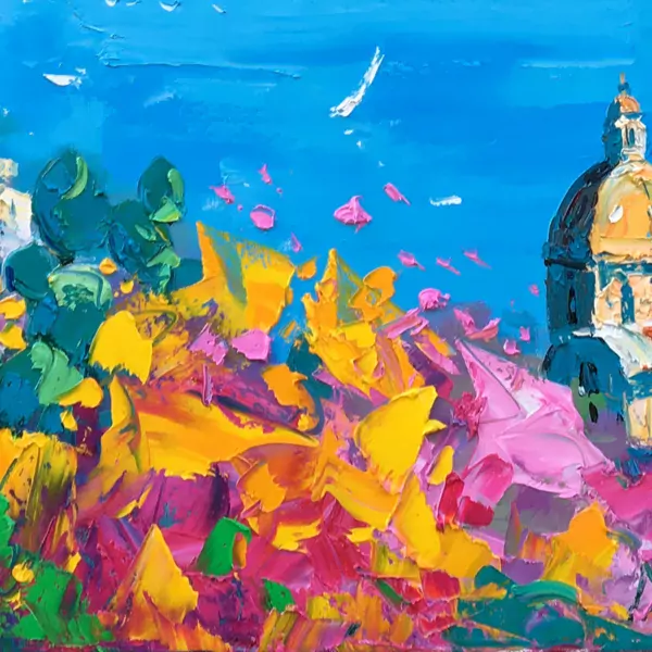 Positano Painting Detail 2