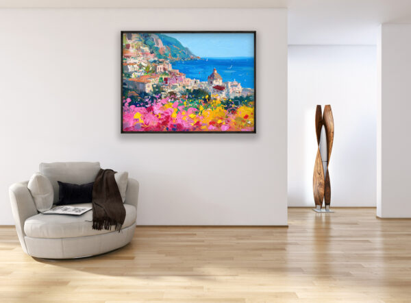 Positano Painting on Canvas