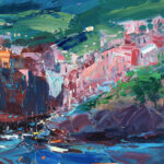 Detail of Riomaggiore Painting
