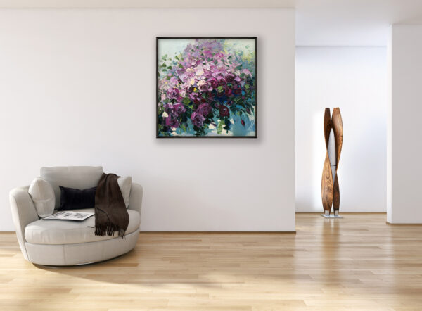 Roses Painting on Canvas