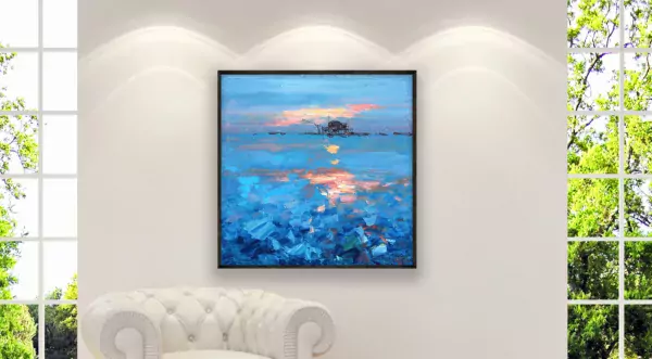 Sunset Painting on Canvas