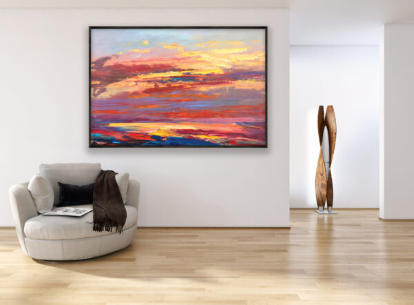 Sunset Painting on Canvas