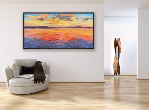Sunset Painting on Canvas