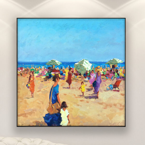 Beach Painting on Canvas
