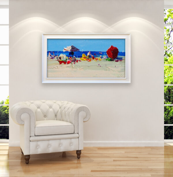Beach Painting on Canvas