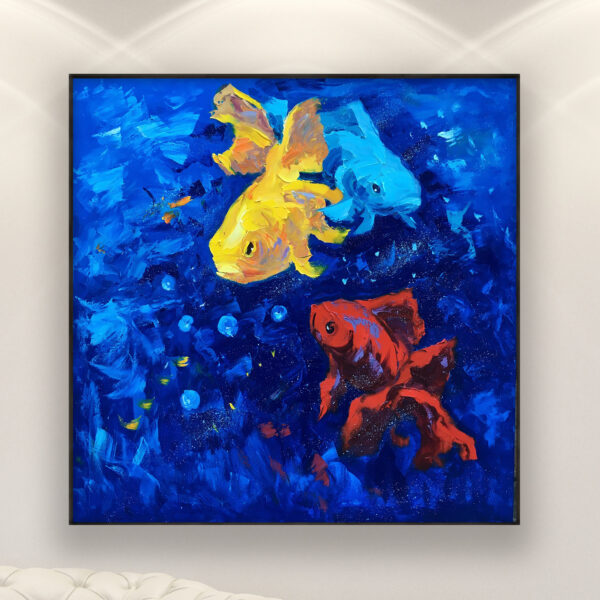 Fish Painting on Canvas