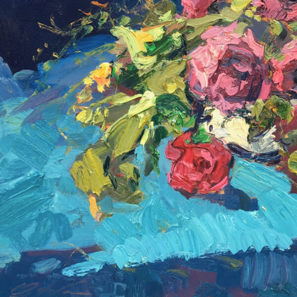 Roses Painting Detail 1