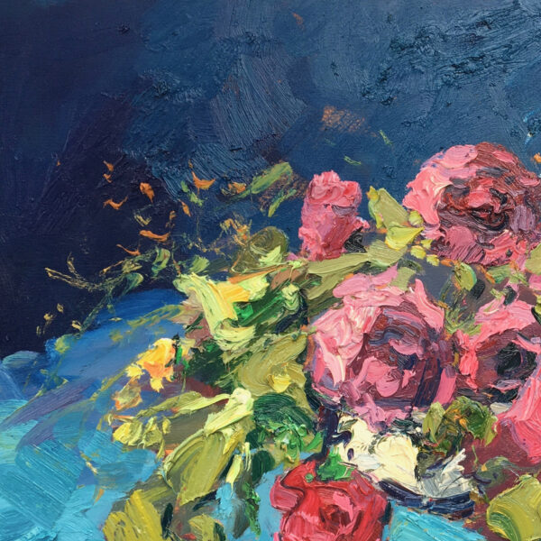 Roses Painting Detail 2