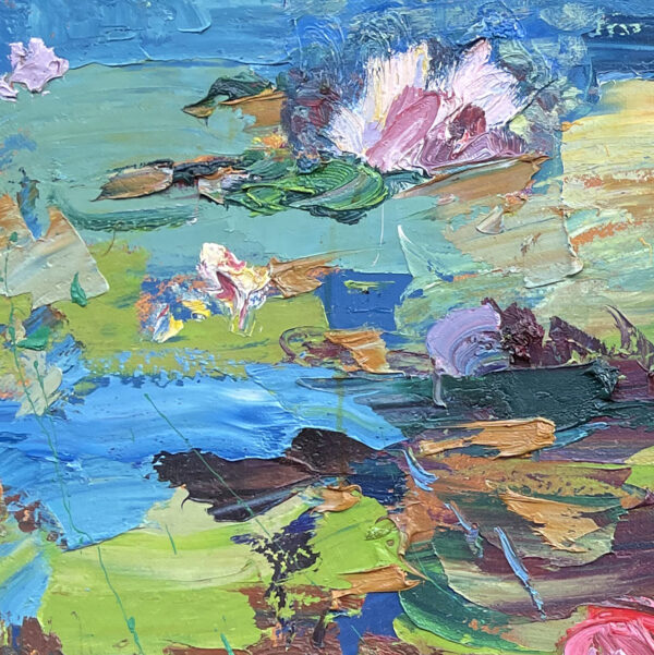 Water Lilies Painting Detail 2