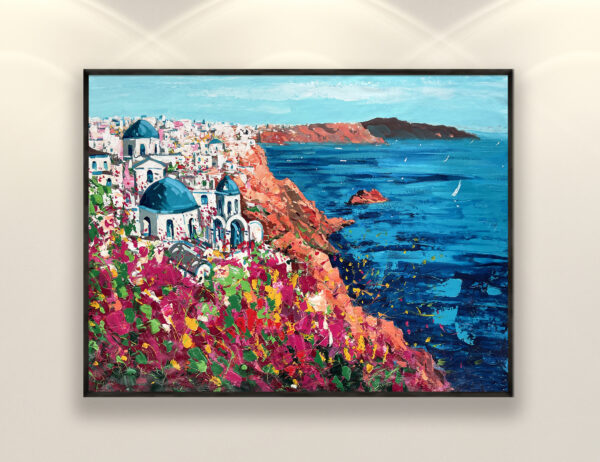 Santorini Painting