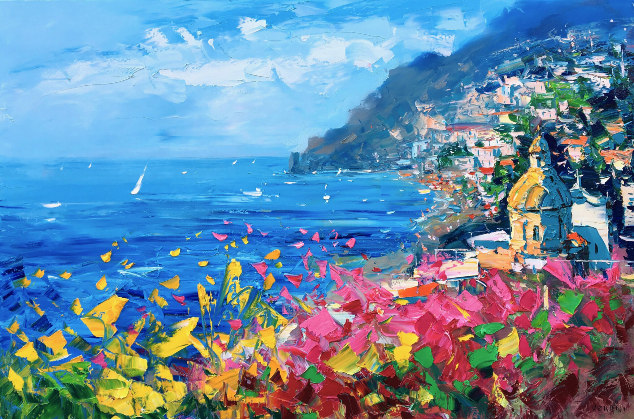 Positano Painting