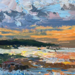 Detailed closeup of Sunset painting 1