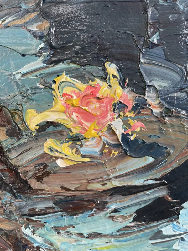 Water Lilies Painting Detail 2