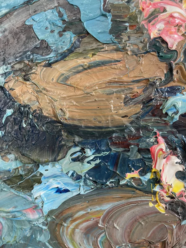 Water Lilies Painting Detail 3