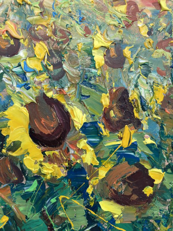 Sunflower Painting Detail1
