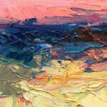 Detailed closeup of the painting