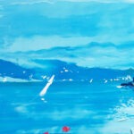 Detail of Lake Como Painting