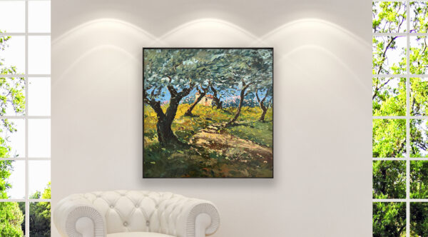 Olive Trees Painting